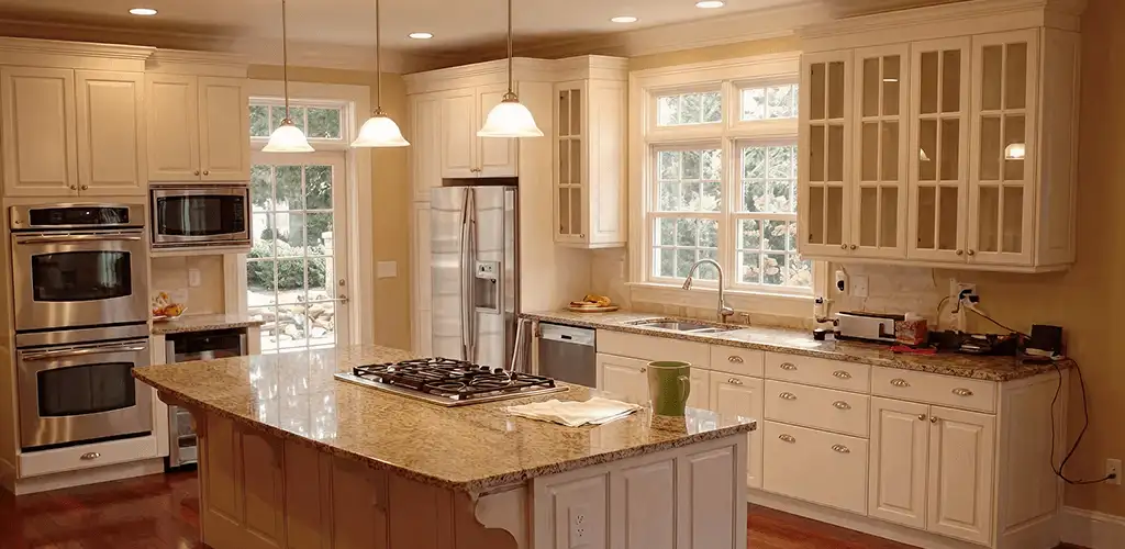 Custom cabinet door installation and kitchen upgrade in Overland Park, KS