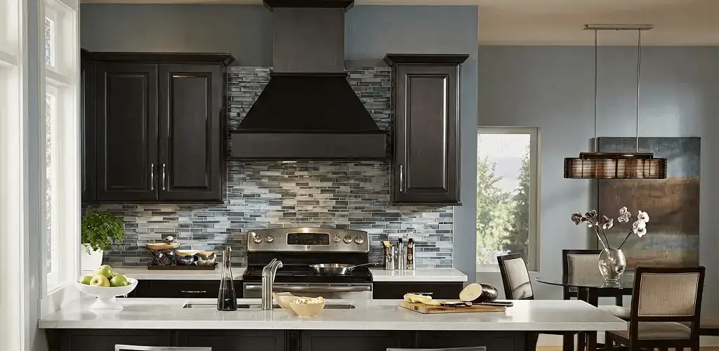 Kitchen cabinet painting and refinishing in a modern kitchen in Overland Park, KS